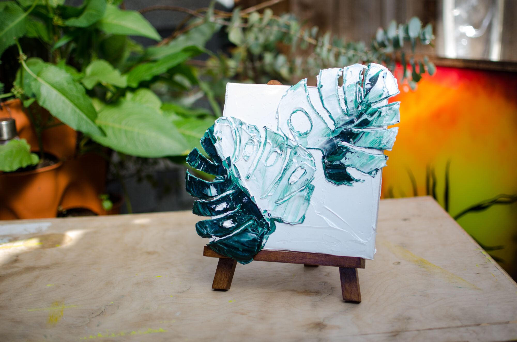 Monstera 3D Table Top Art